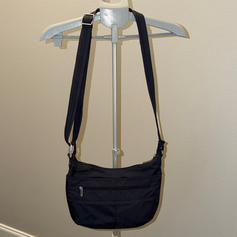 Travelon Charcoal Gray Crossbody Antitheft Travel Bag